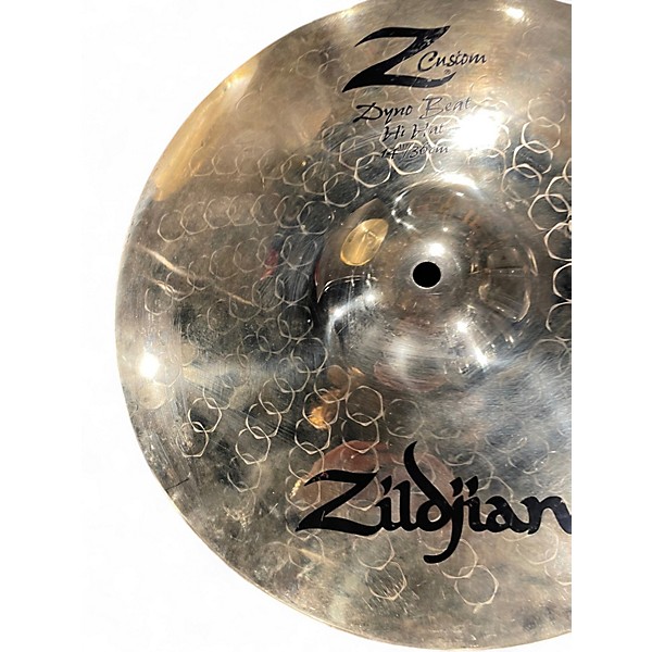 Used Zildjian 14in Z Custom Dyno Beat Hi Hat Cymbal