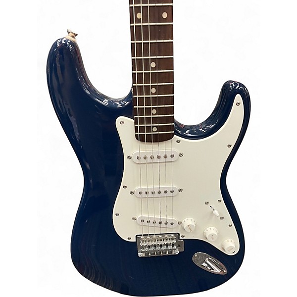 Used Squier Stratocaster Blue Solid Body Electric Guitar