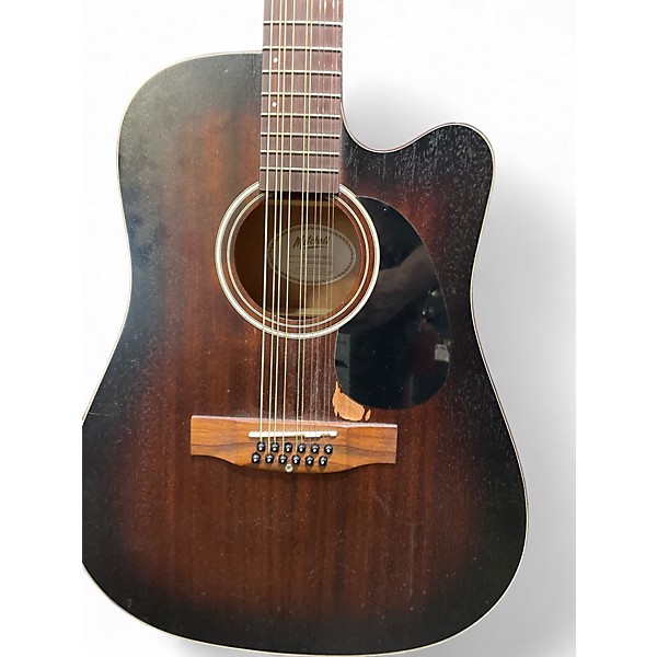 Used Mitchell T331TCE-BST Mahogany 12 String Acoustic Electric Guitar