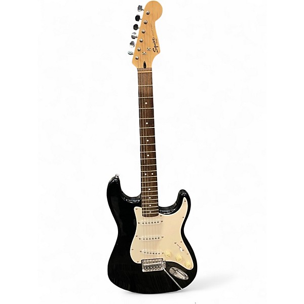 Used Squier Bullet Stratocaster Black Solid Body Electric Guitar