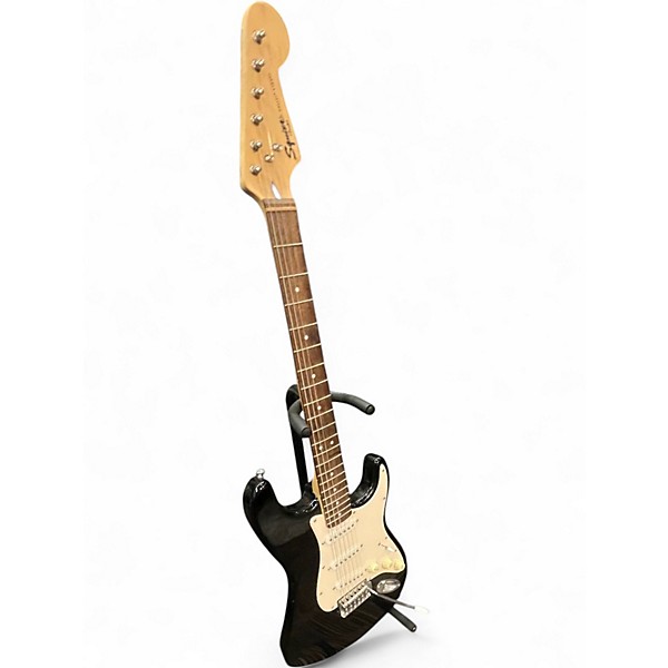 Used Squier Bullet Stratocaster Black Solid Body Electric Guitar