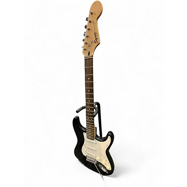 Used Squier Bullet Stratocaster Black Solid Body Electric Guitar