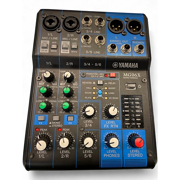 Used Yamaha MG06X Unpowered Mixer