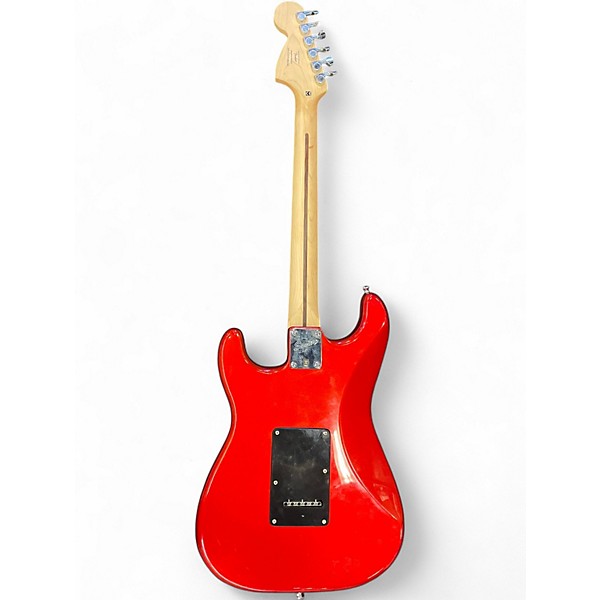 Used Squier AFFINITY HSS STRATOCASTER Candy Apple Red Metallic Solid Body Electric Guitar