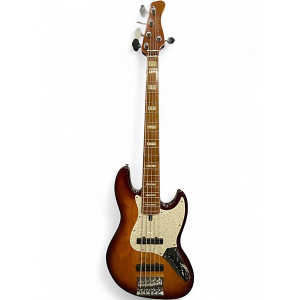 Used Sire marcus miller v8 5 string 2 Tone Sunburst Electric Bass Guitar