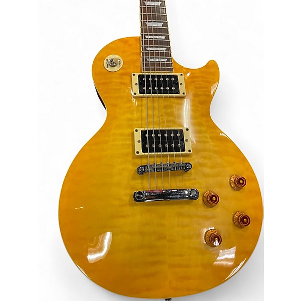 Used Epiphone Les Paul Classic Lemonburst Solid Body Electric Guitar