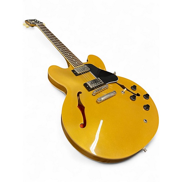 Used Epiphone ES335 IG Metallic Gold Hollow Body Electric Guitar