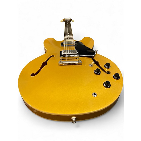 Used Epiphone ES335 IG Metallic Gold Hollow Body Electric Guitar