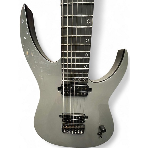 Used Schecter Guitar Research KM7 MK II Gray Solid Body Electric Guitar