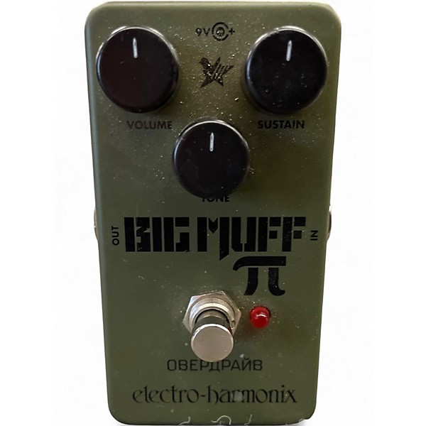 Used Electro-Harmonix Green Russian Big Muff Pi Fuzz Effect Pedal
