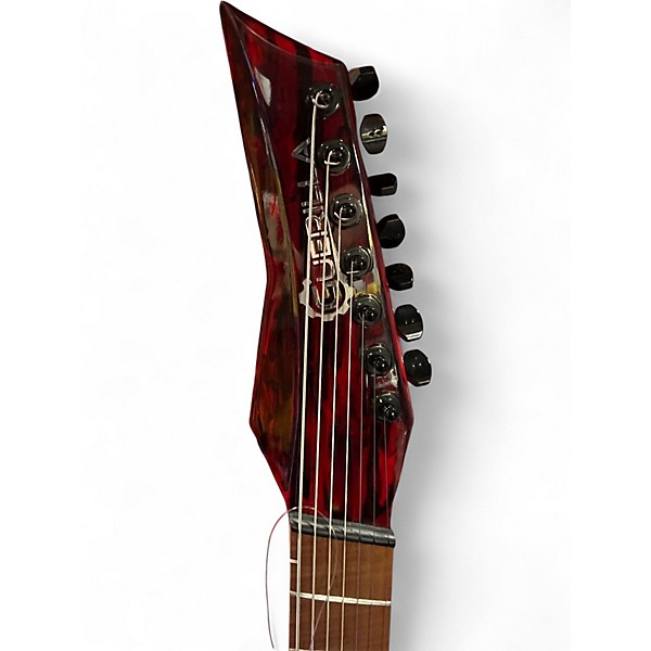 Used Guerilla M7HSM Candy Red Burst Solid Body Electric Guitar