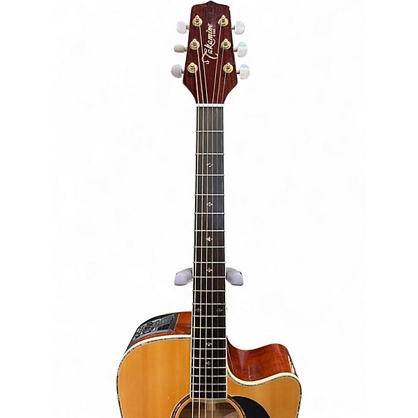Used Takamine EG530DLX Natural Acoustic Electric Guitar