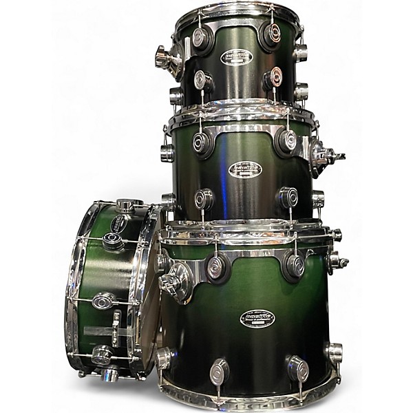 Used PDP by DW 5 Piece MX Green Drum Kit