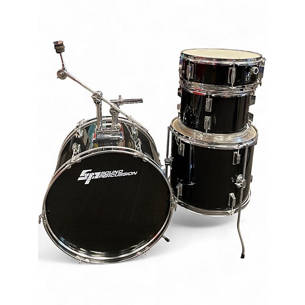 Used Sound Percussion Labs 4 Piece 4 Piece Black Drum Kit