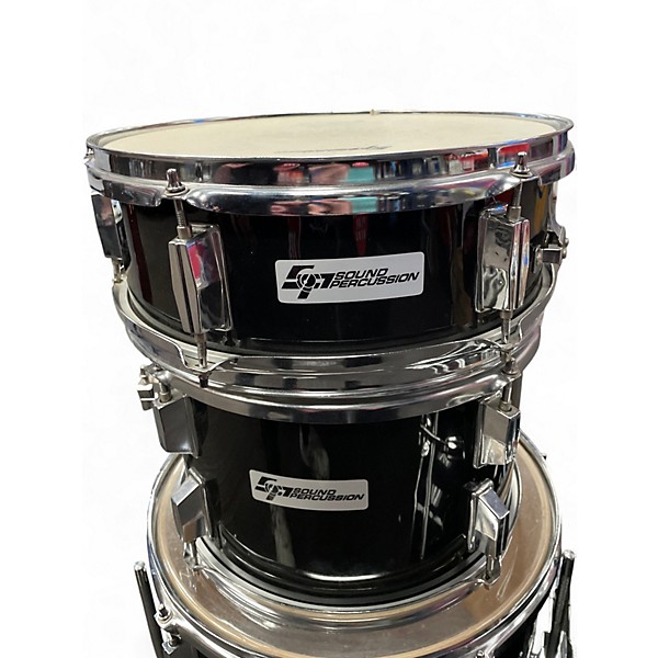 Used Sound Percussion Labs 4 Piece 4 Piece Black Drum Kit