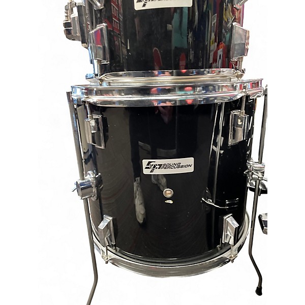 Used Sound Percussion Labs 4 Piece 4 Piece Black Drum Kit