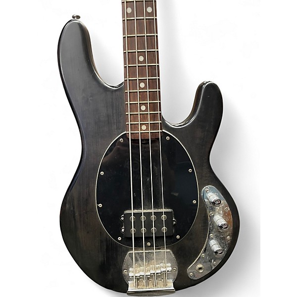 Used Sterling by Music Man Sub 4 Trans Black Electric Bass Guitar
