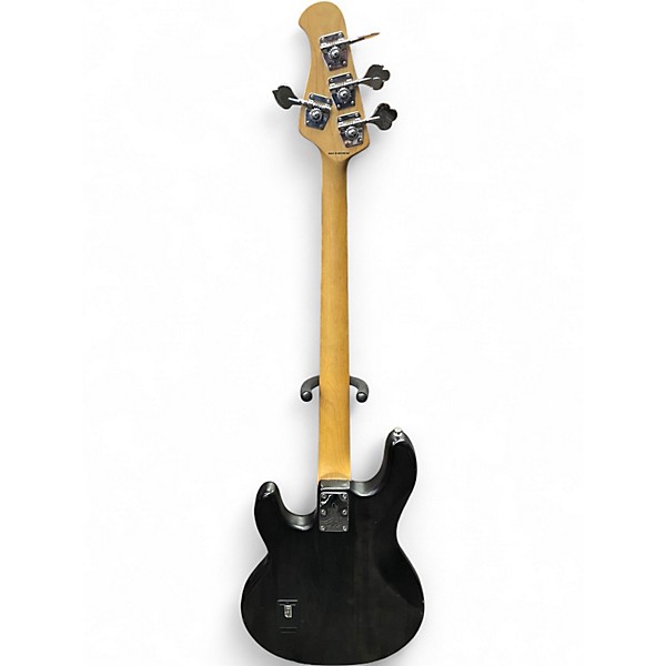 Used Sterling by Music Man Sub 4 Trans Black Electric Bass Guitar