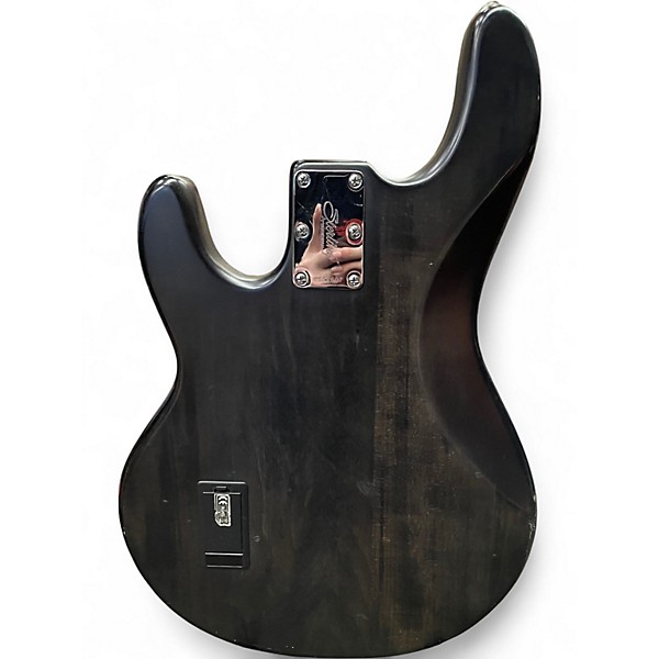 Used Sterling by Music Man Sub 4 Trans Black Electric Bass Guitar