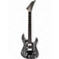 Used Jackson Pro Series Dinky DK2 Black and White Solid Body Electric Guitar thumbnail