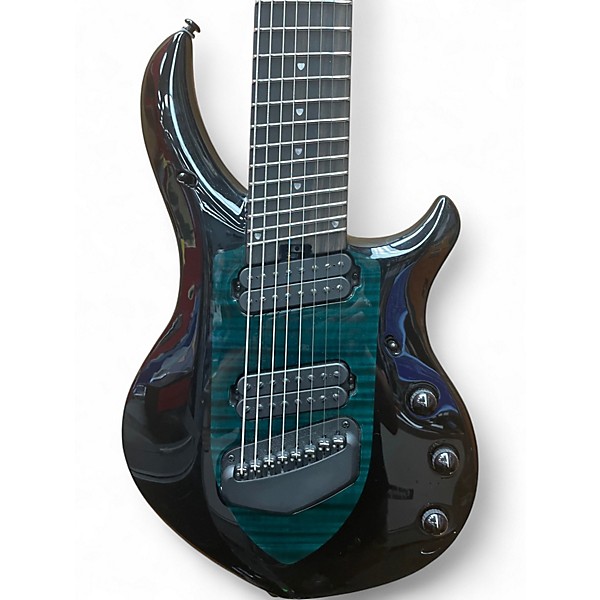 Used Ernie Ball Music Man Majesty 8 Green Solid Body Electric Guitar
