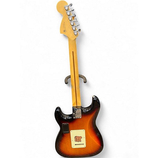 Used Fender Deluxe Roadhouse Stratocaster 3 Tone Sunburst Solid Body Electric Guitar