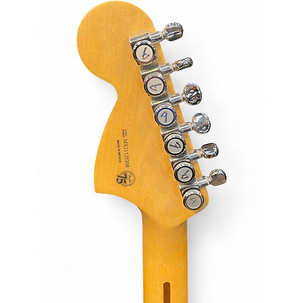Used Fender Deluxe Roadhouse Stratocaster 3 Tone Sunburst Solid Body Electric Guitar