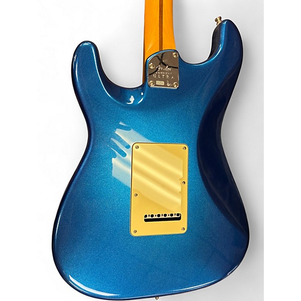 Used Fender American Ultra Stratocaster HSS Blue Solid Body Electric Guitar