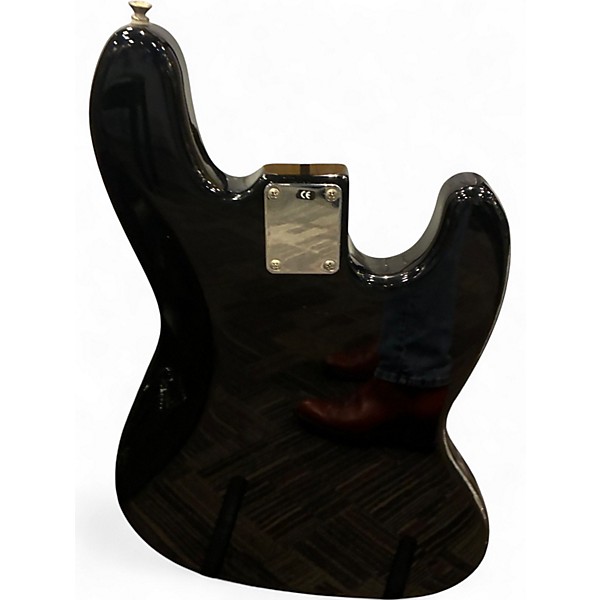 Used Fender Standard Jazz Bass Left Handed Black Electric Bass Guitar