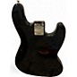 Used Fender Standard Jazz Bass Left Handed Black Electric Bass Guitar