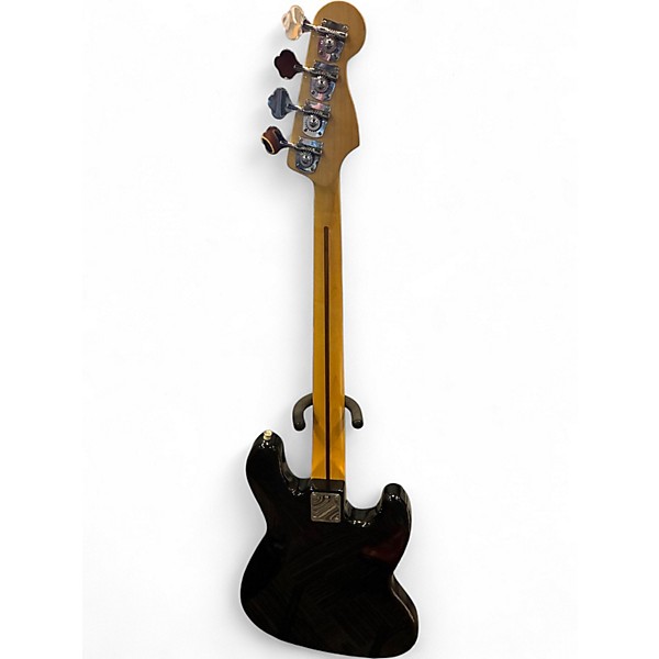 Used Fender Standard Jazz Bass Left Handed Black Electric Bass Guitar