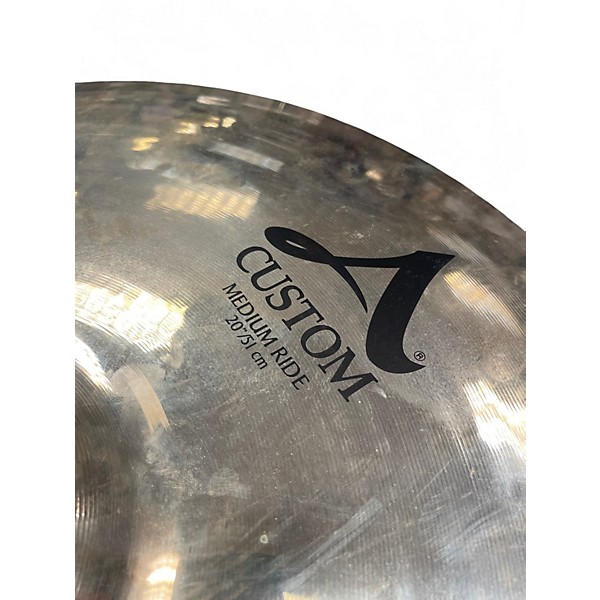 Used Zildjian 20in A Custom Medium Ride Cymbal