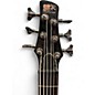 Used Ibanez SR706 6 String Trans Black Electric Bass Guitar