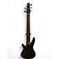 Used Ibanez SR706 6 String Trans Black Electric Bass Guitar