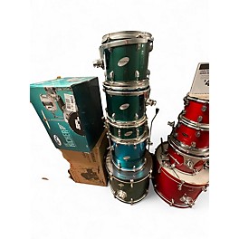 Used Ludwig 5 Piece Accent CS Emerald Green Drum Kit