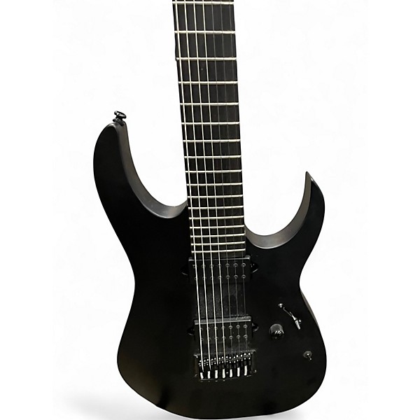 Used Ibanez RGIXL7 Satin Black Solid Body Electric Guitar