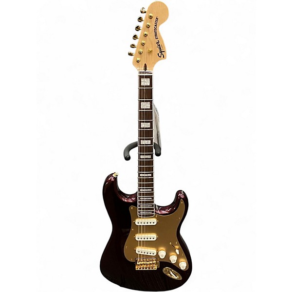 Used Squier 40th Anniversary Stratocaster Purple Solid Body Electric Guitar