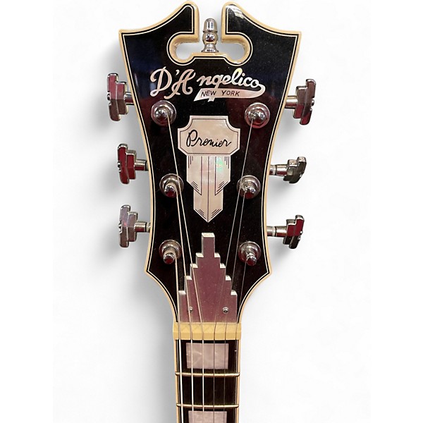 Used D'Angelico Premier Series SS White Hollow Body Electric Guitar