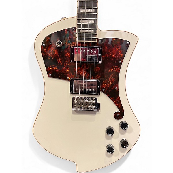 Used D'Angelico PREMIRE LUDLOW White Solid Body Electric Guitar