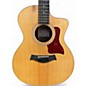 Used Taylor 254CEDLX Natural 12 String Acoustic Electric Guitar