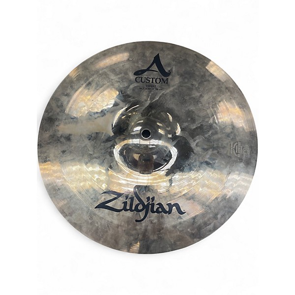 Used Zildjian 14in A Custom Hihat Pair Cymbal