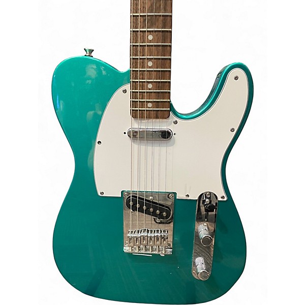 Used Squier Affinity Telecaster Green Solid Body Electric Guitar