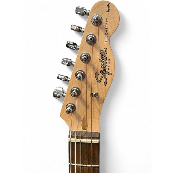 Used Squier Affinity Telecaster Green Solid Body Electric Guitar
