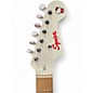 Used Squier Hello Kitty Stratocaster Single Hum Black With Kitty Pickguard White Solid Body Electric Guitar
