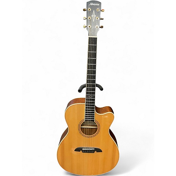 Used Alvarez AFH600CE Natural Acoustic Electric Guitar