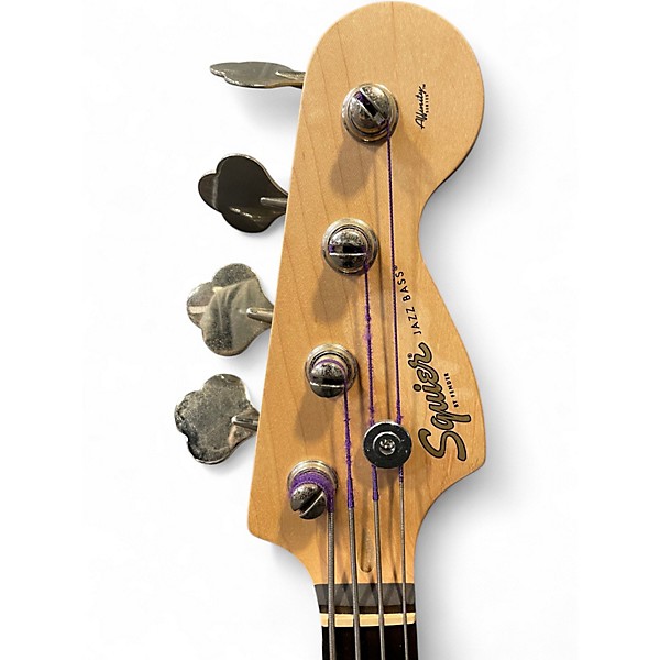 Used Squier Affinity Jazz Bass Red Electric Bass Guitar