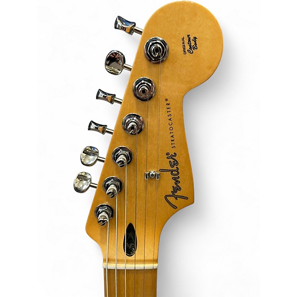 Used Fender American Standard Stratocaster Black Solid Body Electric Guitar
