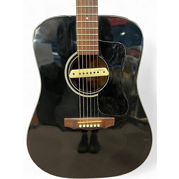Used Guild D25 Black Acoustic Electric Guitar