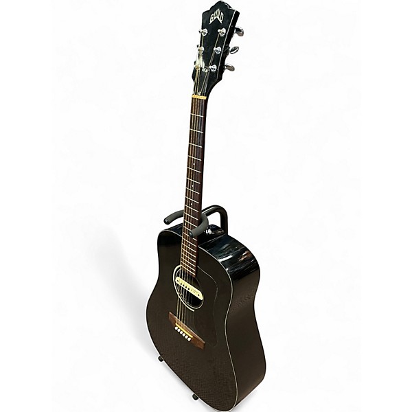 Used Guild D25 Black Acoustic Electric Guitar