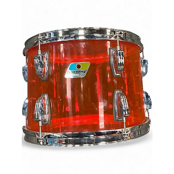 Used 2020s Ludwig 3 Piece Vistalite Ruby Drum Kit